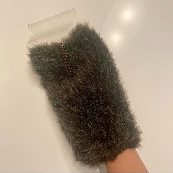 Vintage faux fur cuffed ice scraper - Picture 3 of 4